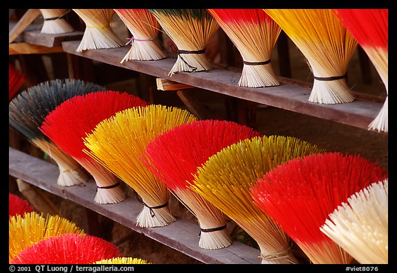 Incense sticks. Hue, Vietnam (color)