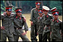 Soldiers performing a long  military service. Mekong Delta, Vietnam