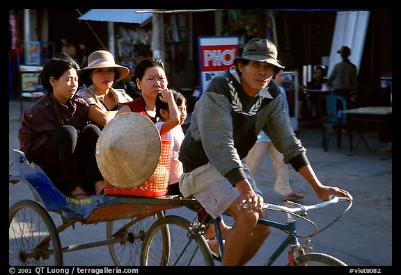 Xe Loi, a variety of cyclo used only in that area. Mekong Delta, Vietnam