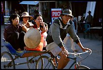 Xe Loi, a variety of cyclo used only in that area. Mekong Delta, Vietnam (color)