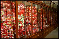 Gold-embroided dresses offered to Lady Chua Xu,. Chau Doc, Vietnam