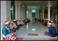 Ceremony in mosque in Cham minority village. Chau Doc, Vietnam ( color)