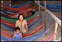 Resting at a hamoc dorm. Hong Chong Peninsula, Vietnam (color)