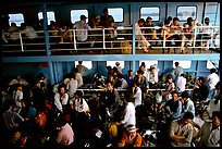 Inside a ferry on the Mekong river, My Tho. Mekong Delta, Vietnam ( color)