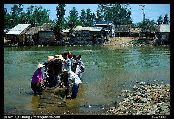 A local ferry near Rach Gia. Mekong Delta, Vietnam