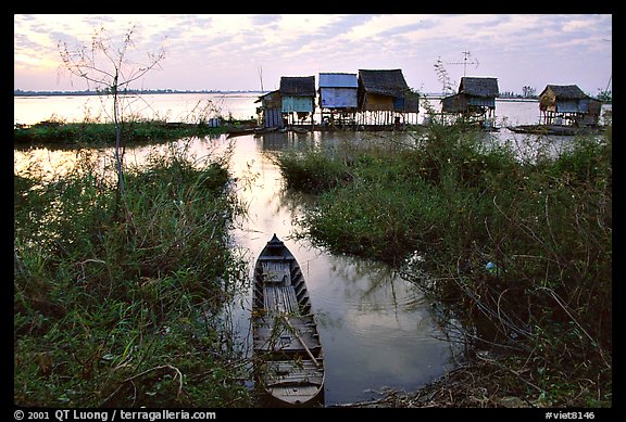 Stilts houses. Chau Doc, Vietnam