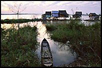 Stilts houses. Chau Doc, Vietnam ( color)