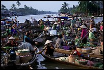 Floating market at Phung Hiep. Can Tho, Vietnam