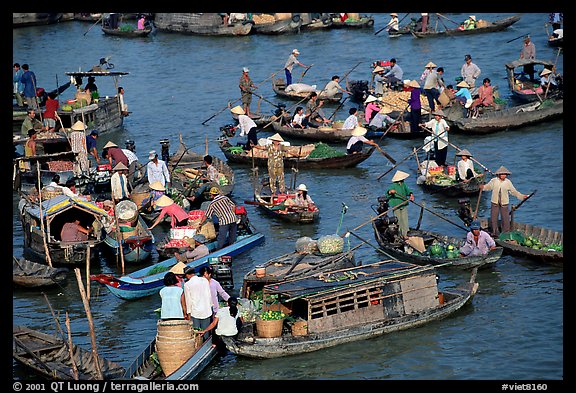 Floating market of Cai Ran. Can Tho, Vietnam