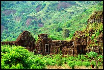 Ancient Cham Temples set in jungle. My Son, Vietnam (color)