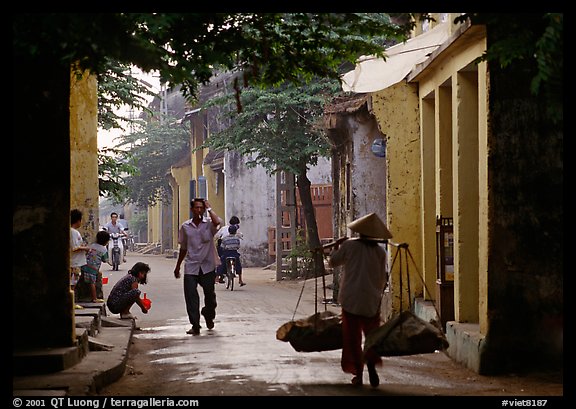 Old street,  Hoi An. Hoi An, Vietnam (color)