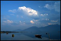 Evening on lagoon. Vietnam