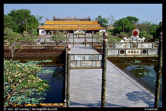 Thai Hoa (supreme peace) palace, citadel. Hue, Vietnam (color)