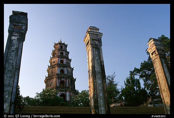 Thien Mu pagoda. Hue, Vietnam (color)