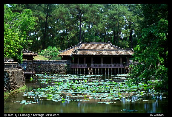 Tu Duc mausoleum. Hue, Vietnam (color)