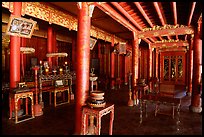 Inside the shrine of Minh Mang mausoleum. Hue, Vietnam ( color)