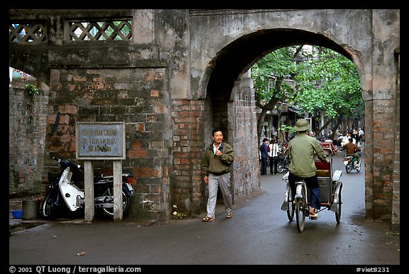 Gates of the old city. Hanoi, Vietnam (color)