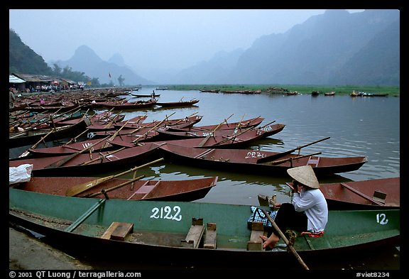 Wharf. Perfume Pagoda, Vietnam