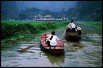 Arriving at a sanctuary. Perfume Pagoda, Vietnam ( color)