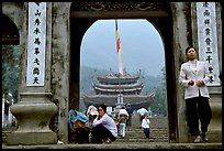 One of the numerous sanctuaries on the trail. Perfume Pagoda, Vietnam (color)