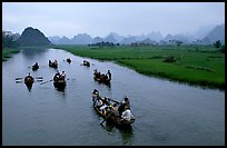 Return trip after the pilgrimnage. Perfume Pagoda, Vietnam