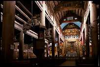 Interior of  Phat Diem cathedral, built in chinese architectural style. Ninh Binh,  Vietnam ( color)