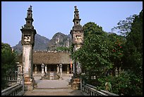 Hoa Lu, medieval site of the early kingdom of Vietnam. Ninh Binh,  Vietnam (color)
