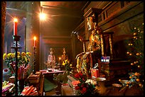 Statue of a medieval king of Vietnam, Hoa Lu. Ninh Binh,  Vietnam (color)