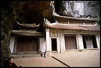 Troglodyte sanctuary near Tam Coc. Ninh Binh,  Vietnam