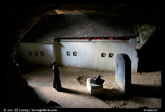 Underground sanctuary near Tam Coc. Ninh Binh,  Vietnam (color)