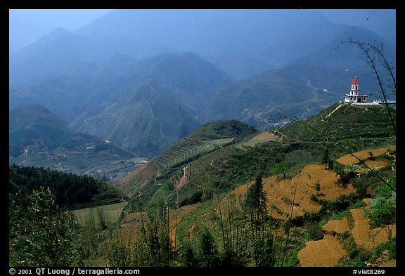 Hills of the Blue Country. Sapa, Vietnam (color)