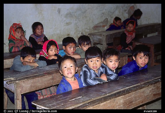 In the classroom. Bac Ha, Vietnam