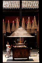 Ritual chimney and incense coils, Cholon. Cholon, District 5, Ho Chi Minh City, Vietnam