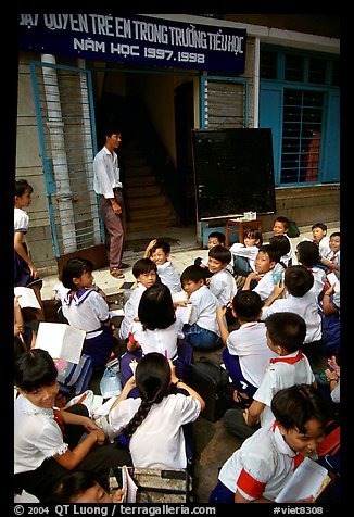 Outdoor classrom. Ho Chi Minh City, Vietnam (color)