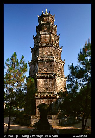 Thien Mu Pagoda. Hue, Vietnam (color)