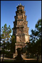 Thien Mu Pagoda. Hue, Vietnam (color)