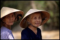 Two elderly women, Ben Tre. Mekong Delta, Vietnam ( color)