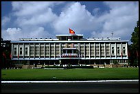 Reunification Palace, the former presidential palace of South Vietnam. Ho Chi Minh City, Vietnam (color)