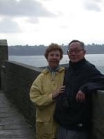 On the Saint-Malo ramparts.  ( color)