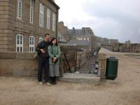 On the Saint-Malo ramparts.  ( color)