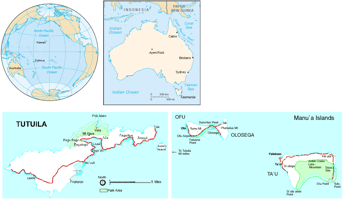 map of Oceania